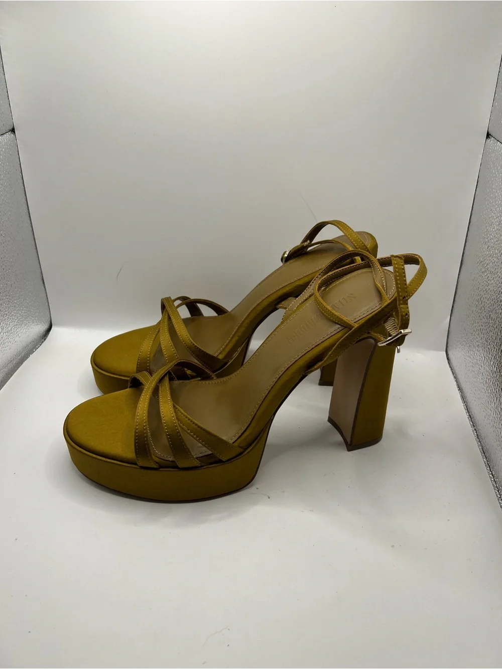 Steve Madden olive Platform Block Heel Sandals